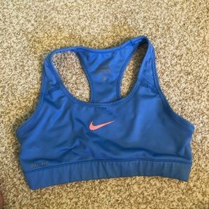 Nike blue sports bra